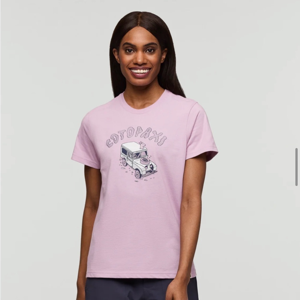 Cotopaxi Women's Medium Coto-Pilot T-Shirt Tee Antique Purple NWT Cotton - Picture 7 of 8